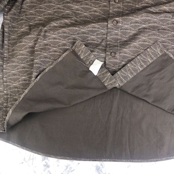 Woolrich Brown Vison Fish Fishing Rods Long Sleeve Button Down Shirt - Size XL - Picture 11 of 15